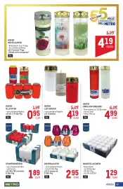 Metro Flugblatt Seite 47: Bistrolichter €2,95, Stumpenkerzen €1,89