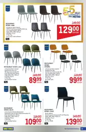 Metro Flugblatt Seite 59: Restaurant Sessel Salto €109,00, Restaurant Sessel Cadiz €139,00