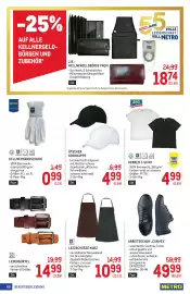 Metro Flugblatt Seite 60: Latzschürze Kurz €10,99, Ledergürtel €14,99