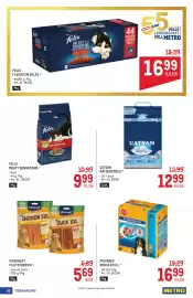 Metro Flugblatt Seite 62: Catsan Katzenstreu €12,99, Felix Meaty Sensations €9,99