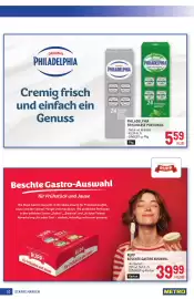 Metro Flugblatt Seite 10: Rupp Beschte Gastro Auswahl €39,99, Philadelphia Frischkäse Portionen €5,59