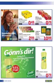 Metro Flugblatt Seite 18: Starbucks Kaffee-Kapseln €10,99, Nestle Schokoriegel Kitkat Chunky €0,79