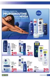 Metro Flugblatt Seite 27: NIVEA Shampoo Volumen od. Men Anti-Schuppen €2,49, NIVEA Creme Care Od. Soft €3,99
