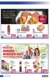 Metro Flugblatt Seite 6: Radatz Wiener €7,99, Sorger Knoblauch-Salami €15,99