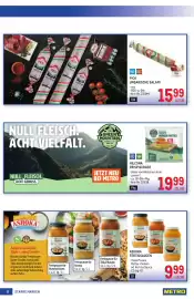 Metro Flugblatt Seite 8: Hilcona Crisp Burger €19,99, Ashoka Fertigsaucen €9,99