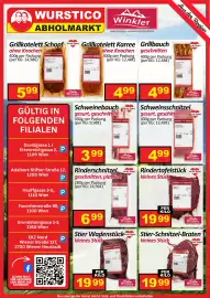 Wurstico Flugblatt Seite 5: Stier Wadenstück €19,99, Schweinebauch gesurt, geschnitten Winkler €3,99