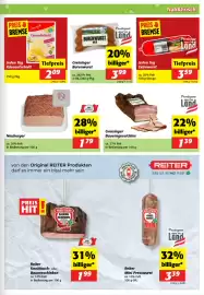 Nah&Frisch Flugblatt woche 40 Seite 3: Greisinger Bauerngeselchtes €1,39, Extrawurst €3,59