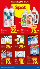 Lidl tilbudsavis uge 40 Side 13: Lotus Fugtigt toilet papir €10,00, Sanex Shower gel €25,00