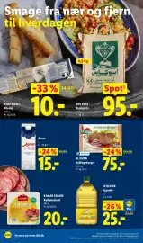 Lidl tilbudsavis uge 40 Side 14: Al Huda Kyllingeburger €75,00, VitaDor Rapsolie €25,00