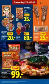 Lidl tilbudsavis uge 40 Side 17: Kranium med slik €69,00, Halloween-minifigurer eller skum-vampyrgebis €20,00