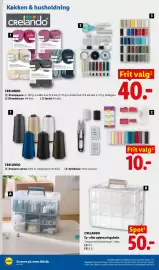 Lidl tilbudsavis uge 40 Side 26: Crelando sy- eller opbevaringsboks €50,00, Crelando Køkken & husholdning €40,00