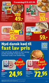 Lidl tilbudsavis uge 40 Side 7: Butcher's Hakket kalkunkød €25,00, Havblå Hel dorade €59,00
