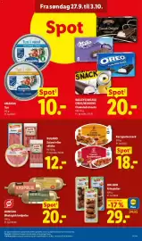 Lidl tilbudsavis uge 40 Side 9: Dulano Salami eller skinke €12,00, Curry Bratwurst €18,00