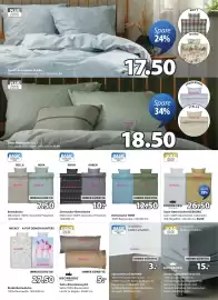 JYSK Flugblatt Seite 5: Seersucker-Bettwäsche €10,00, Kronborg Satin-Kissenbezug EA €5,00
