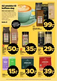 Netto tilbudsavis uge 39 Side 20: Amora americano €30,00, Amora eller ØGO økologiske helbønner €99,00