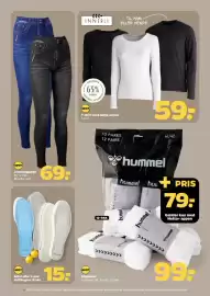 Netto tilbudsavis uge 39 Side 27: Innerli T-shirt med lange ærmer €59,00, Hummel strømper €99,00