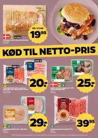 Netto tilbudsavis uge 39 Side 8: Velsmag hakket grise- og kalvekød €20,00, Danpo Kyllingebrystfilet eller -inderfilet €29,00