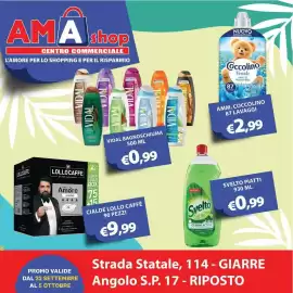 Volantino Amashop Pagina 1: Cialde Lollo Caffè linea Amore assoluto €9,99, Coccolino Fresh Aria di Primavera €2,99