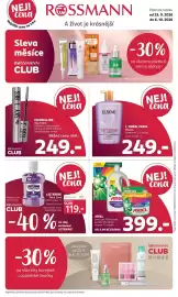 Rossmann leták Strana 1: Maybelline Sky Tubes €249,00, Ariel prací gel 100 dávek, prášek 85 dávek, kapsle 70 dávek €399,00
