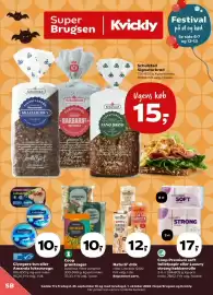 SuperBrugsen tilbudsavis uge 39 Side 1: Coop grøntsager €10,00, Naturli' drik €12,00