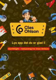 Clas Ohlson kundeavis Side 1: זחי 6 Clas Ohlson H Lys opp det du er glad i! Northlight - belysning fra Clas Ohlson T T