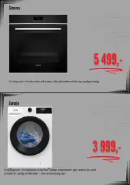Skousen kundeavis Side 3: Gorenje vaskemaskin €3.999,00, Siemens ovn €5.499,00