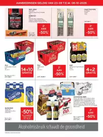 Alvo folder Pagina 12: Pils stella artois bak €30,68, BiFi roll snack €1,49