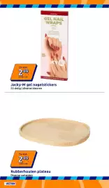 Action folder week 39 Pagina 32: Rubberhouten plateau €2,49, Jacky-M gel nagelstickers €2,49