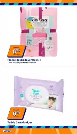 Action folder week 39 Pagina 4: Fleece dekbedovertrekset €8,95, Teddy Care doekjes €0,74