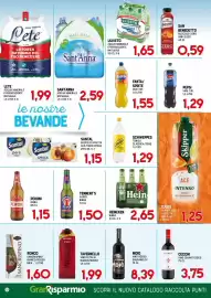 Volantino Gran Risparmio Pagina 12: Peroni birra €1,15, Uliveto acqua minerale effervescente naturale €1,65