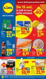 Catalog Lidl săptămâna 40 Pagină 1: Silvercrest friteuză aer cald două coșuri €299,00, Omo detergent lichid €59,99