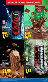 Catalog Lidl săptămâna 40 Pagină 11: Freeway Băutură carbogazoasă Cola €1,59, Kong strong băutură energizantă clasic €1,85