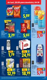 Catalog Lidl săptămâna 40 Pagină 21: Kozel Bere blondă €18,99, Stella artois bere blondă €24,95