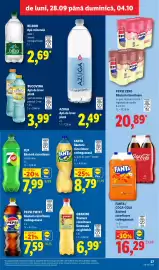 Catalog Lidl săptămâna 40 Pagină 27: 7up Băutură răcoritoare lămăie-lime €7,99