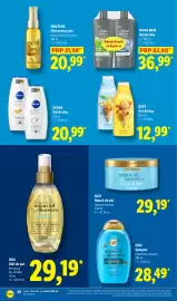 Catalog Lidl săptămâna 40 Pagină 28: Ogx ulei de par renewing dry oil mist €29,19, Dove Men Gel de duș €36,99