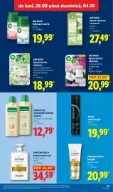 Catalog Lidl săptămâna 40 Pagină 29: Gervital tratament expert şampon anticădere / antimătreaţă €12,79