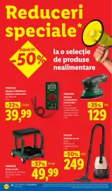 Catalog Lidl săptămâna 40 Pagină 34: Parkside scaun cu role €49,99, Philips aspirator cu sac €249,00