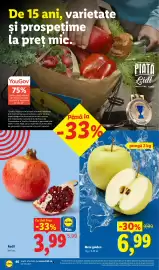 Catalog Lidl săptămâna 40 Pagină 46: Lidl Rodii €3,99, Mere golden €6,99
