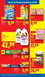 Catalog Lidl săptămâna 40 Pagină 63: W5 bureți pentru curățenie €9,99, W5 soluție curățare €7,99