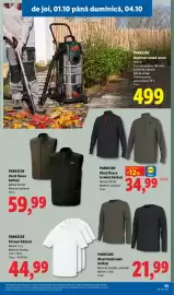 Catalog Lidl săptămâna 40 Pagină 65: Parkside bluză fleece termică bărbați €34,99, Parkside bluză funcțională bărbați €21,99