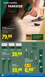 Catalog Lidl săptămâna 40 Pagină 68: Parkside trusă tubulare / biți €39,99, Parkside chei pentru țevi €59,99