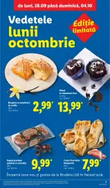 Catalog Lidl săptămâna 40 Pagină 7: Bougatsa cu umplutură de vanilie €2,99, Frusta Prosciutto Margherita €7,99