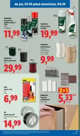 Catalog Lidl săptămâna 40 Pagină 71: Uhu adeziv gel €6,99, Parkside bandă adezivă €9,99