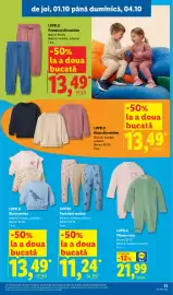 Catalog Lidl săptămâna 40 Pagină 73: Lupilu pantaloni din molton €13,49, Lupilu pijama velur €21,99