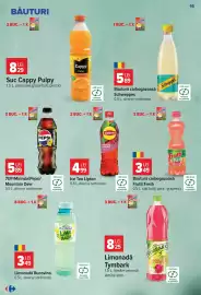 Catalog Carrefour săptămâna 39 Pagină 16: 7up/mirinda/pepsi/mountain dew €5,89, Frutti Fresh €3,49