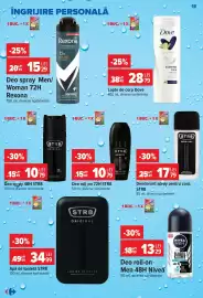 Catalog Carrefour săptămâna 39 Pagină 18: Str8 deodorant body spray €10,79, Str8 deodorant spray pentru corp €17,79