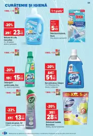 Catalog Carrefour săptămâna 39 Pagină 23: Gel anticalcar €51,90, Odorizant toaletă €28,79
