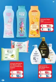 Catalog Carrefour săptămâna 39 Pagină 28: Săpun lichid €9,99, Tulipan Negro gel de duș €9,99