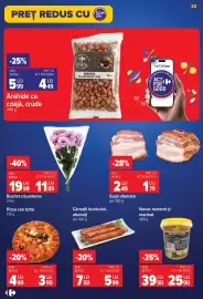 Catalog Carrefour săptămâna 39 Pagină 32: Cârnații bunicului €5,99, Novac rument si marinat €25,90