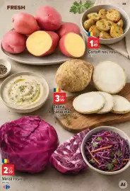 Catalog Carrefour săptămâna 39 Pagină 35: Țelină rădăcină €3,99, Carrefour varză roșie €2,29